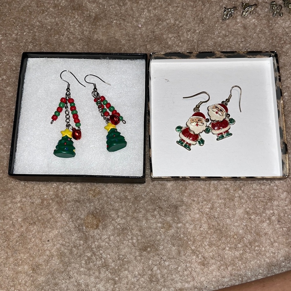 Christmas earrings